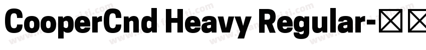 CooperCnd Heavy Regular字体转换